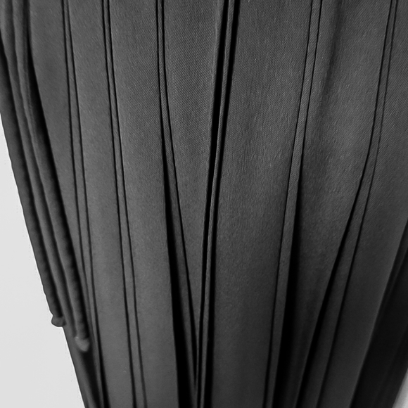 VINTAGE 1950's MR. MORT-ETTE Black Classic Pleated Perfection...it's a beauty!! - Picture 5 of 7